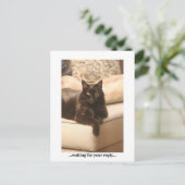 ...gewartet...Postkarte Feiertagspostkarte (Stehend Vorderseite)