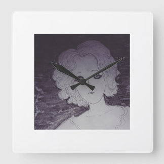 Gewartet Quadratische Wanduhr