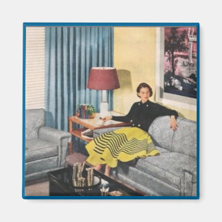 GEWARTET, Retro-Magnet der 50er Jahre Magnet