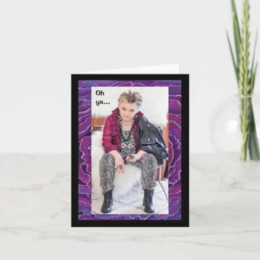 Gewartet, um mich zu treffen karte (Vorderseite)