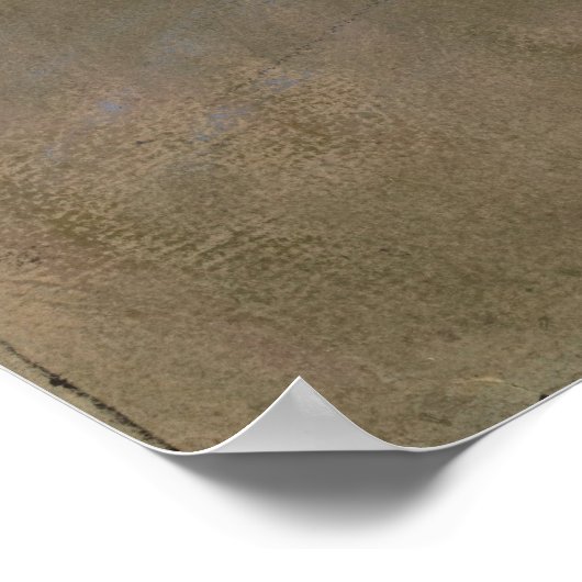 Gewartet von Edgar Degas Poster (Ecke)