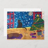 Gewartet Weihnachts-Postkarte Postkarte (Vorne/Hinten)