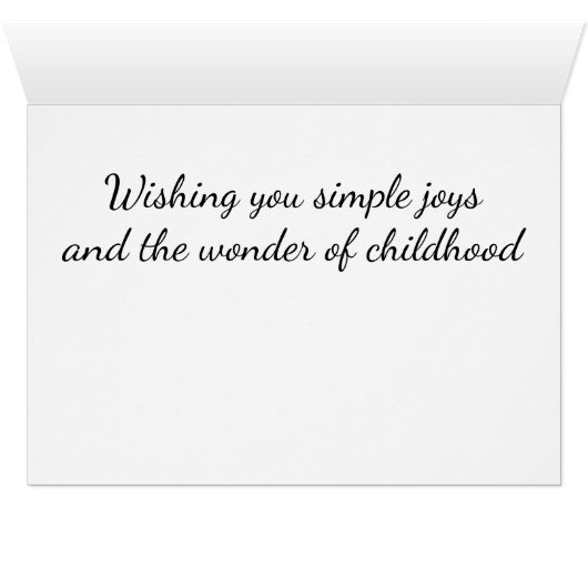 Gewartet Weihnachtskarte (Innenansicht Horizontal (Unten))