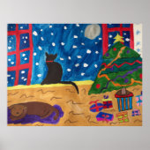 Gewartet Weihnachtsposter Poster (Vorne)