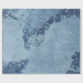 Gewaschener Denim-Entwurf #9 bei Emporio Moffa Geschenkpapier (Flach)