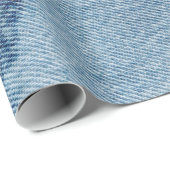 Gewaschener Denim-Entwurf #9 bei Emporio Moffa Geschenkpapier (Rolleneckpunkt)