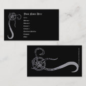 Gewaschenes Pentagramm Visitenkarte (Vorne/Hinten)