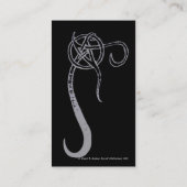 Gewaschenes Pentagramm Visitenkarte (Rückseite)