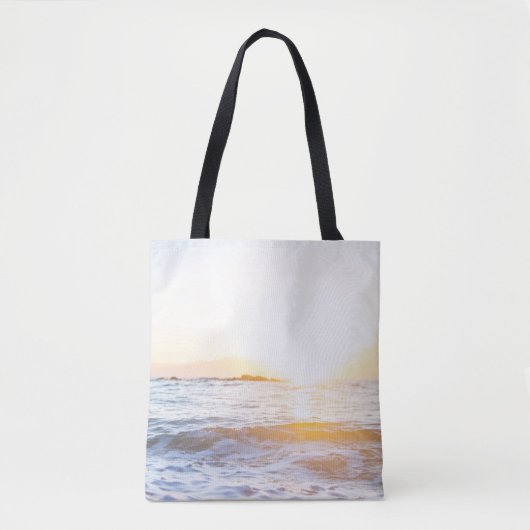 Gewässer bei Sonnenuntergang Tasche (Vorderseite)