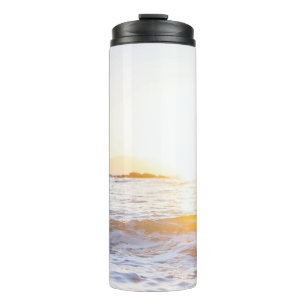 Gewässer bei Sonnenuntergang Thermosbecher