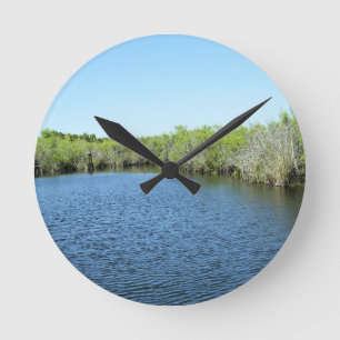 GEWÄSSER DER EVERGLADES RUNDE WANDUHR