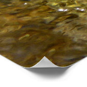 Gewässer der Kaweah Abstrakte Natur Poster (Ecke)