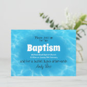 Gewässer der Taufveranstaltung Einladung (Stehend Vorderseite)