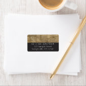 Gewässer des Barker-Staudamms im Joshua-Tree-Natio Adressaufkleber (Insitu)