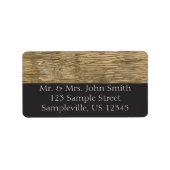 Gewässer des Barker-Staudamms im Joshua-Tree-Natio Adressaufkleber (Vorne)