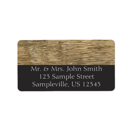 Gewässer des Barker-Staudamms im Joshua-Tree-Natio Adressaufkleber (Vorne)