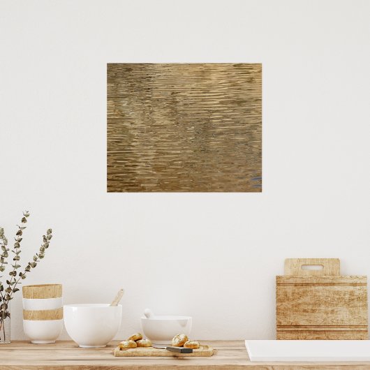 Gewässer des Barker-Staudamms im Joshua-Tree-Natio Poster (Küche)