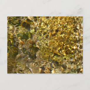 Gewässer des Kaweah-Flusses Abstrakte Natur Postkarte