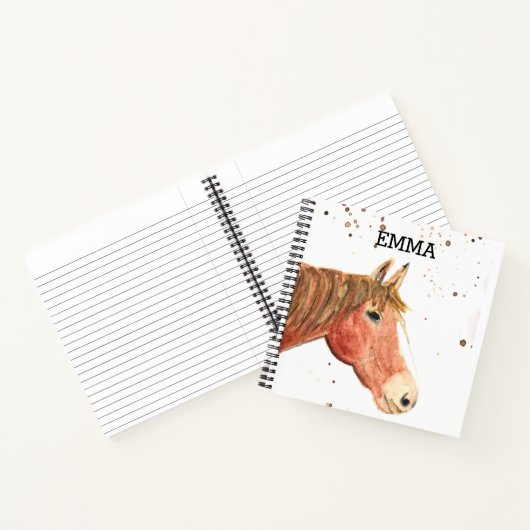 Gewässer für Mädchen personalisiert Notizblock (Innenseite)