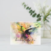 Gewässer-Kolibri Postkarte (Stehend Vorderseite)