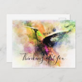 Gewässer-Kolibri Postkarte (Vorne/Hinten)