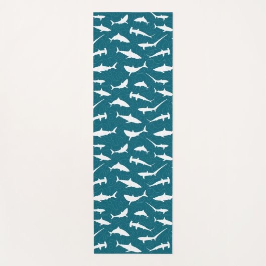 Gewässer mit Haifischbefall Cooler Ozean Yogamatte (Vorderseite)