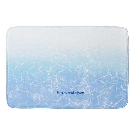 Gewässer Reflektion benutzerdefinierter Text Badematte (Vorderseite)