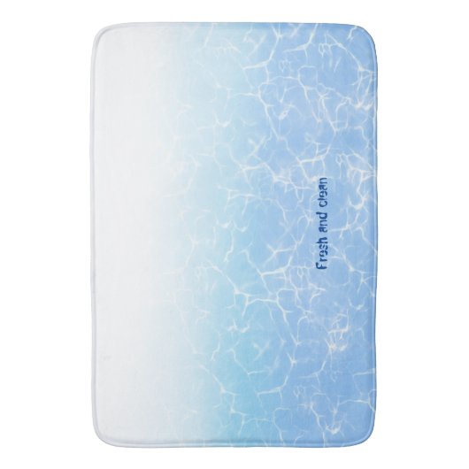 Gewässer Reflektion benutzerdefinierter Text Badematte (Vorderseite Vertikal)