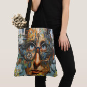 Gewässer sind ölverschmiert und fertig tasche (Von Nahem)