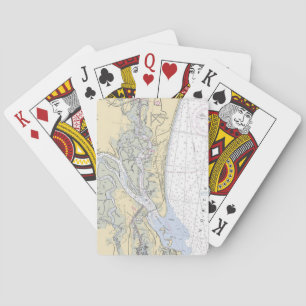 Gewässer von Amelia Island Florida Karten Spielkarten