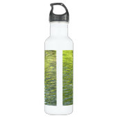 Gewässer von Eichenbachgelb und Grünlandschafts-Fo Edelstahlflasche (Rückseite)