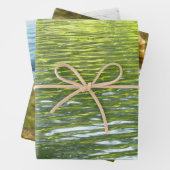 Gewässer von Eichenbachgelb und Grünlandschafts-Fo Geschenkpapier Set (Beispiel)
