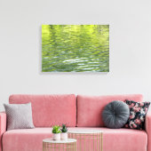 Gewässer von Eichenbachgelb und Grünlandschafts-Fo Leinwanddruck (Insitu (Wohnzimmer))