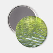 Gewässer von Eichenbachgelb und Grünlandschafts-Fo Magnet (Vorderseite/Rückseite)