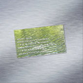 Gewässer von Eichenbachgelb und Grünlandschafts-Fo Magnetische Visitenkarte (Beispiel)