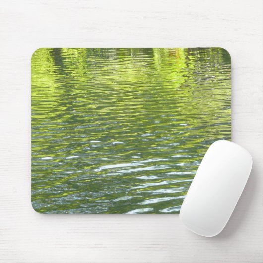 Gewässer von Eichenbachgelb und Grünlandschafts-Fo Mousepad (Mit Mouse)