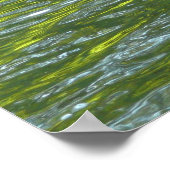 Gewässer von Eichenbachgelb und Grünlandschafts-Fo Poster (Ecke)