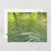 Gewässer von Eichenbachgelb und Grünlandschafts-Fo Postkarte (Vorne/Hinten)