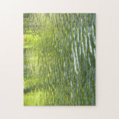 Gewässer von Eichenbachgelb und Grünlandschafts-Fo Puzzle (Vertikal)