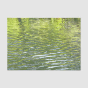 Gewässer von Eichenbachgelb und Grünlandschafts-Fo Seidenpapier