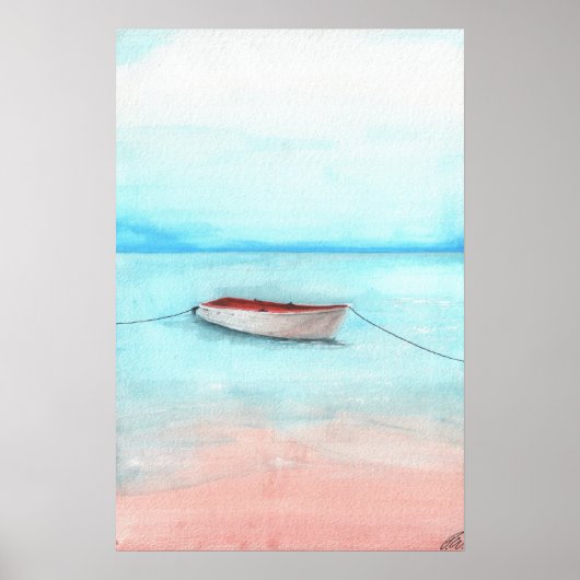 Gewässer von Elafonisi Poster (Vorne)