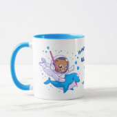 Gewässer von Katze und Delphin Tasse (Links)