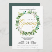 GEWÄSSERFARBSCHEIBE FOLIAGE GRAND ÖFFNUNGSZEREMONI EINLADUNG (Vorne/Hinten)