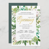 GEWÄSSERFARBSCHEIBE FOLIAGE GRAND ÖFFNUNGSZEREMONI EINLADUNG (Vorne/Hinten)