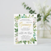 GEWÄSSERFARBSCHICHTRAHMEN GRENZERÖFFNUNGSZEREMONIE POSTKARTE (Stehend Vorderseite)