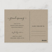 GEWÄSSERFARBSCHICHTRAHMEN GRENZERÖFFNUNGSZEREMONIE POSTKARTE (Rückseite)