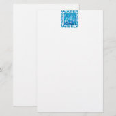 Gewässerschutz Briefpapier (Vorne/Hinten)