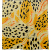 Gewebe abstrakte gemischte Tierhautstruktur Hinter Duschvorhang (Vorderseite)