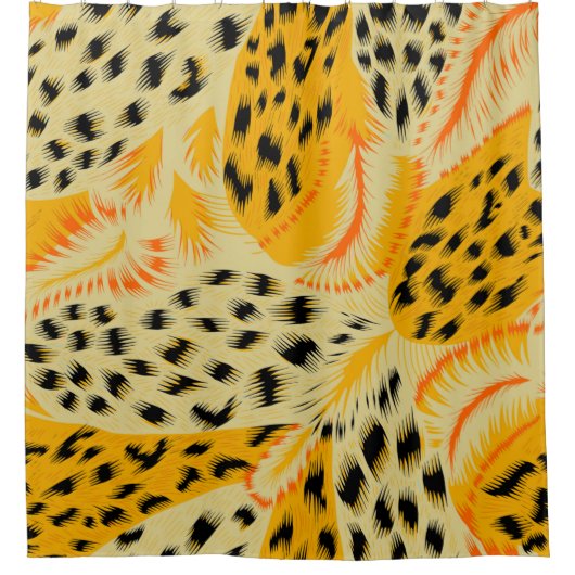 Gewebe abstrakte gemischte Tierhautstruktur Hinter Duschvorhang (Vorderseite)