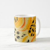 Gewebe abstrakte gemischte Tierhautstruktur Hinter Kaffeetasse (VorderseiteRechts)